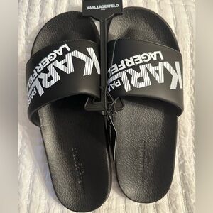 Karl Lagerfeld Black and White Logo Slides